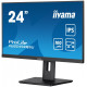 Monitor 23.8 cala ProLite XUB2492QSU-B1 IPS,QHD,USB-C,100Hz,3xUSB(3.2),HDMI,DP  300cd/m2,FreeSync,2x2W,HAS(150mm),PIVOT