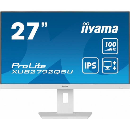 Monitor 27 cali ProLite XUB2792QSU-W6 IPS,QHD,HAS(150mm),100Hz,4xUSB3.2,SLIM