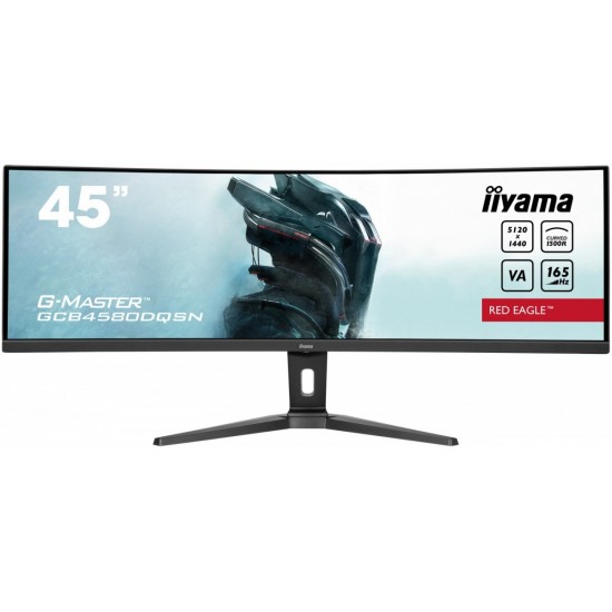 Monitor 45 cali G-Master GCB4580DQSN-B1, VA,DQHD,165HZ,USB-C-DOCK,RJ45,32:9,  1500R,450cd/m2,3000:1,0.8ms,3xUSB,2xHDMI,1xDP,2x3W,PowerDelivery-90W