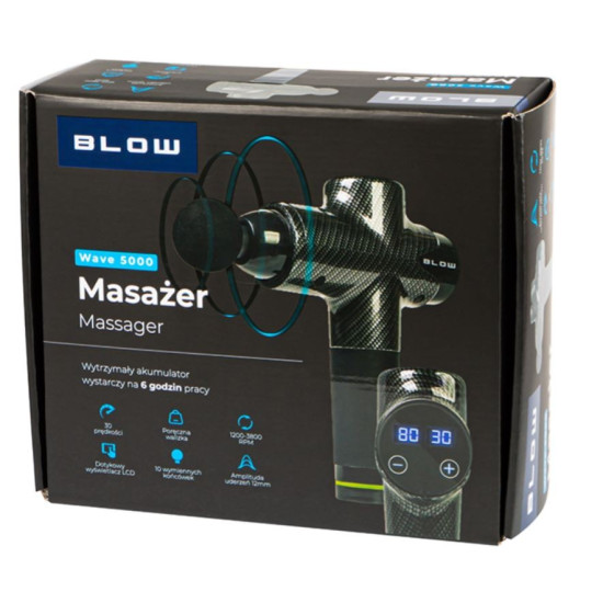 Masażer Wave 5000 + 10 końcówek + walizka 