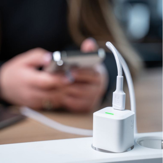 Kabel PowerStream USB-C do Lightning 1m MFI, PD, biały 