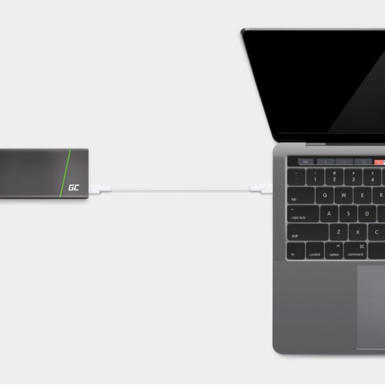 Kabel PowerStream USB-C do USB-C 2m, PD 60W, QC 3.0, biały 