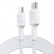 Kabel PowerStream USB-C do USB-C 2m, PD 60W, QC 3.0, biały 