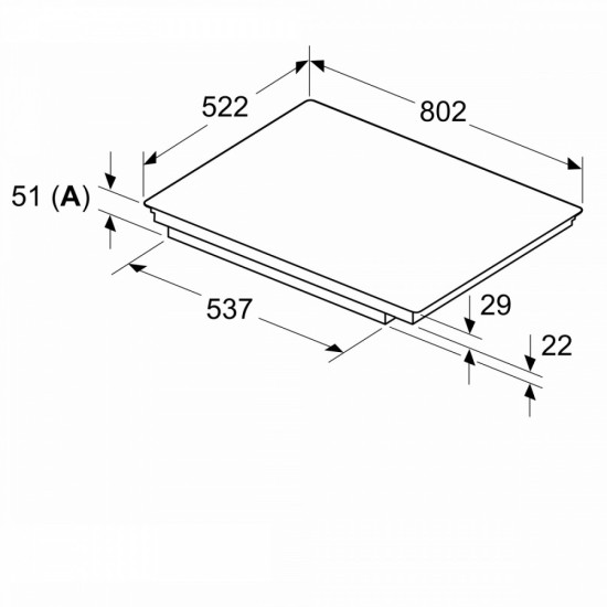 Płyta indukcyjna 80 cm PVS831HB1E 