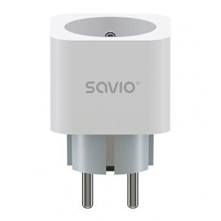 Inteligentne gniazdko Wi-Fi 16A Pomiar zużycia energii, wielopak 3 szt., AS-01, białe