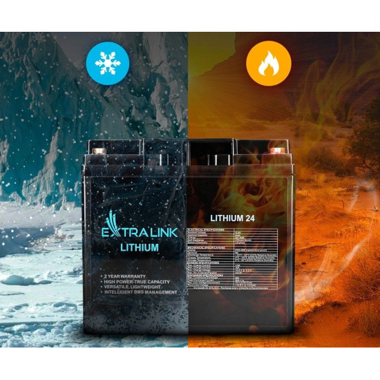 Akumulator LiFePO4  24AH 12.8V BMS EX.30424 