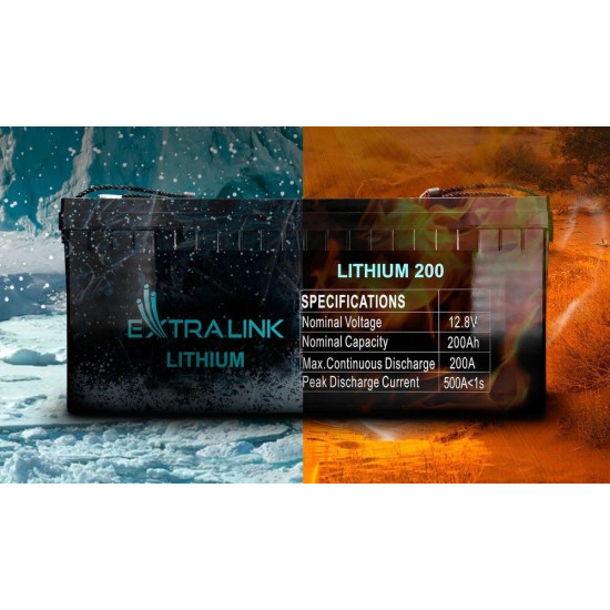 Akumulator LiFePO4 200AH 12.8V BMS EX.30479 