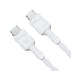 Kabel GC PowerStream USB-C do USB-C 30 cm, PD 60W, QC 3.0, biały 