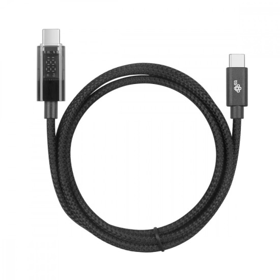 Kabel USB C - USB C 1m ze wskaźnikiem mocy ładowania (100 W)