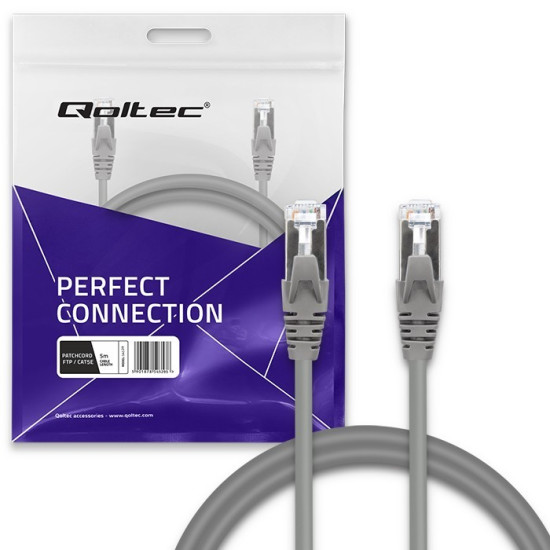 Kabel patchcord FTP | CAT5e | 2 x RJ-45 | 5m 
