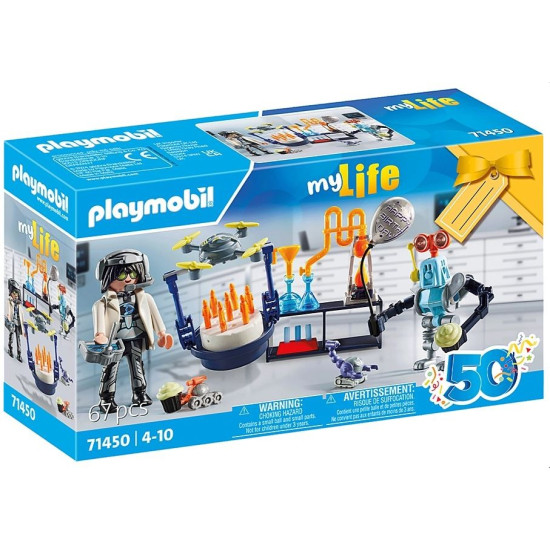 Zestaw z figurkami My Life 71450 Naukowiec z robotami