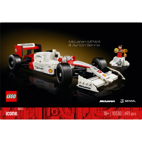 Klocki Icons 10330 McLaren MP4/4 i Ayrton Senna
