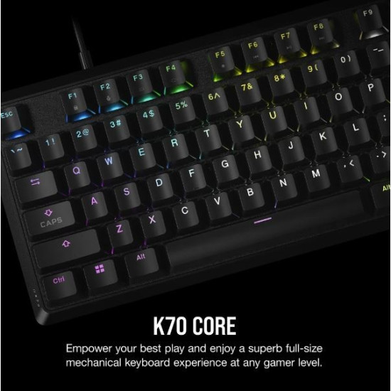 Klawiatura optyczno-mechaniczna K70 Pro RGB Biała