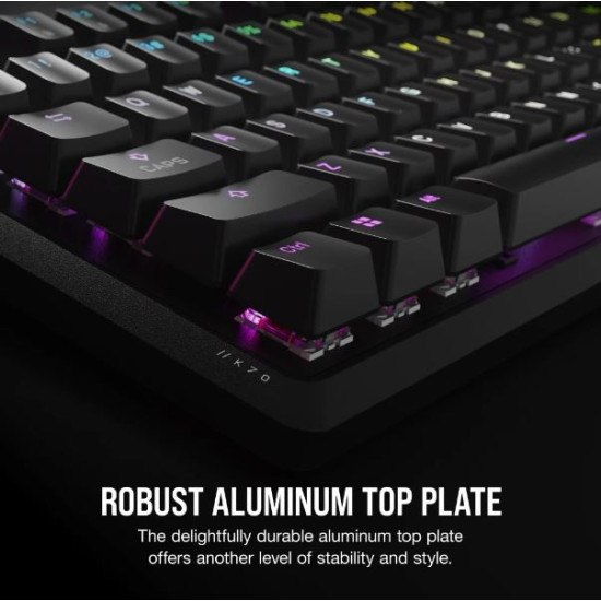 Klawiatura optyczno-mechaniczna K70 Pro RGB Biała