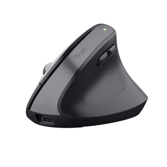 Mysz ergonomiczna BAYO+ Bezprzewodowa Czarna 