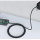 CB-CD45 nylonowy kabel Quick Charge USB C - USB C | 0,9m | 3A | 60W PD | 20V 