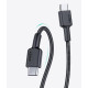 CB-CD45 nylonowy kabel Quick Charge USB C - USB C | 0,9m | 3A | 60W PD | 20V 
