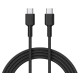 CB-CD45 nylonowy kabel Quick Charge USB C - USB C | 0,9m | 3A | 60W PD | 20V 