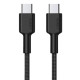 CB-CD45 nylonowy kabel Quick Charge USB C - USB C | 0,9m | 3A | 60W PD | 20V 