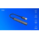 Hub 4 porty USB-A - 3 x USB-A 2.0, 1 x USB-A 3.0, 5 Gbps, Aluminium, AK-70 