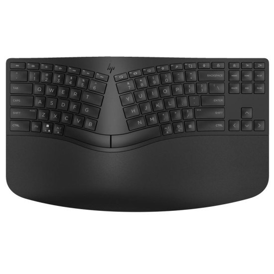 Ergonomiczna klawiatura bezprzewodowa + numeryczna  965 7E756AA czarna