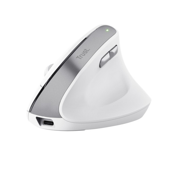 Mysz BAYO II ergonomiczna bezprzewodowa biała 
