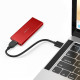 Obudowa | kieszeń na dysk M.2 SSD | SATA | NGFF | USB 3.0 | Superspeed 5Gb/s | 2TB | Czerwona 