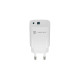 Ładowarka sieciowa Ribera GAN 1X USB-A + 1X USB-C 30W Biała
