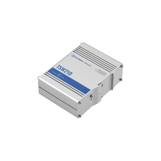 Przełącznik niezarządzalny TSW210 Switch 2xSFP 8xPoE+ 8xGbE DIN RAIL Back Panel 