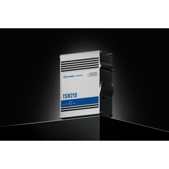 Przełącznik niezarządzalny TSW210 Switch 2xSFP 8xPoE+ 8xGbE DIN RAIL Back Panel 