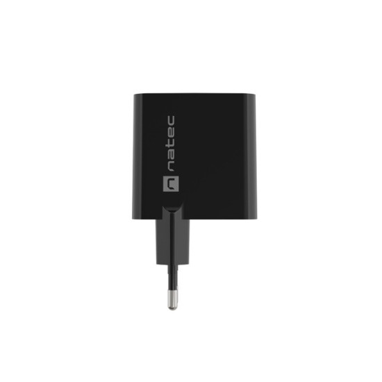Ładowarka sieciowa Ribera GAN 1X USB-A + 1X USB-C 45W Czarna