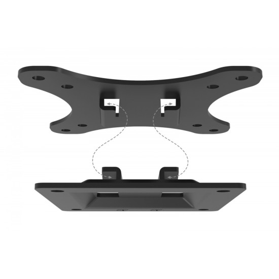 Uchwyt ścienny pojedynczy, 1xLCD, max. 27