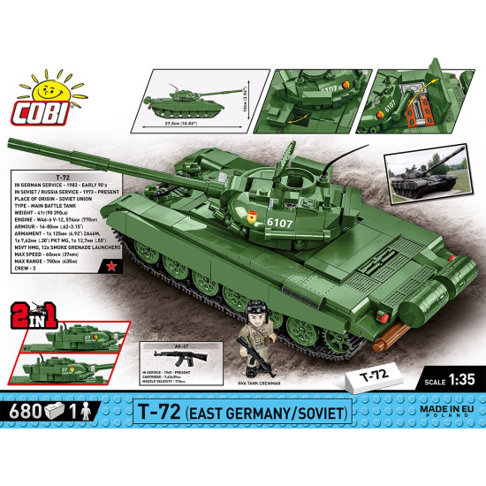 Klocki Armed Forces T-72 (East Germany/Soviet)