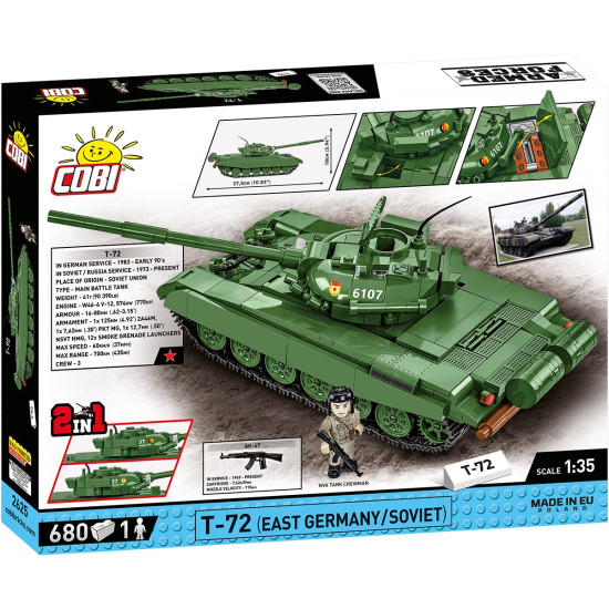 Klocki Armed Forces T-72 (East Germany/Soviet)