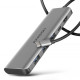 Hub HMC-5H USB-C 3.2 Gen 1 hub, 3x USB-A, 4K HDMI, PD 100W, 100cm USB-C kabel