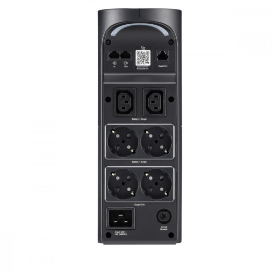 Zasilacz awaryjny BGM2200B-GR Back-UPS Pro, 2200VA/1320W, Tower, 230V,        4xSchuko, 2xIEC C13 outlets, RGB Lights, Pure Sine Wave, czarny