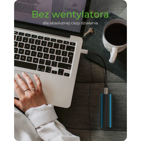 IB-1824ML-C31 Obudowa M.2 NVMe z oświetleniem RGB 