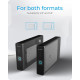 Obudowa IB-382H-C31 2,5/3,5 HDD z wbudowanym HUB 1xUSB-C, 2xUSB -A,  12V2A