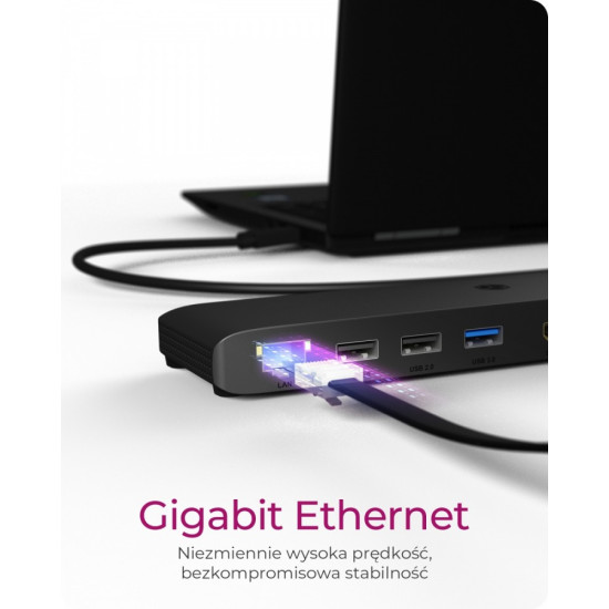 Stacja dokująca IB-DK2116-C 12in1,HDMI,DP,LAN,USB 