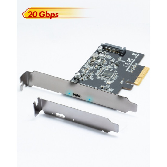 IB-PCI1901-C32 Karta PCIe, TYPE-C USB 3.2 (Gen 2x2) 