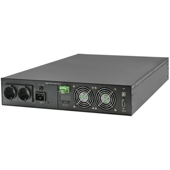 Zasilacz awaryjny UPS do RACK | 2.4kVA | 2400W | Power Factor 1.0| LCD | On-line 