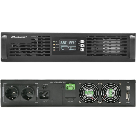 Zasilacz awaryjny UPS do RACK | 3kVA | 3000W | Power Factor 1.0 |LCD | On-line 