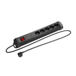 Listwa zasilająca 3.0m 5x230 cz SP1-05E-0300-BK 