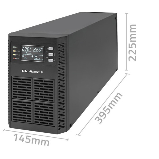 Zasilacz awaryjny UPS 2kVA | 2000W | Power Factor 1.0 | LCD | EPO| USB | On-line 