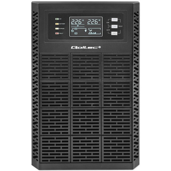 Zasilacz awaryjny UPS 3kVA | 3000W | Power Factor 1.0 | LCD | EPO| USB | On-line 