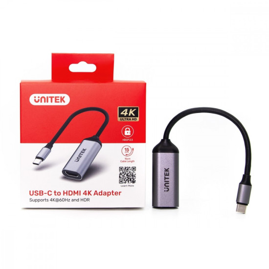 Adapter USB-C - HDMI 2.0; 4K 60Hz; M/F; V1420A 