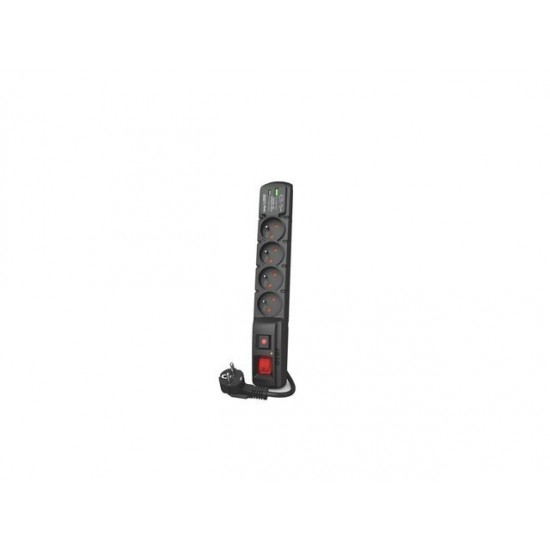 Listwa zasilająca F4 USB A+C 5M 4X 230V PD3.0 QC Czarna Listwa zasilająca F4 USB A+C 5M 4X 230V PD3.0 QC Czarna