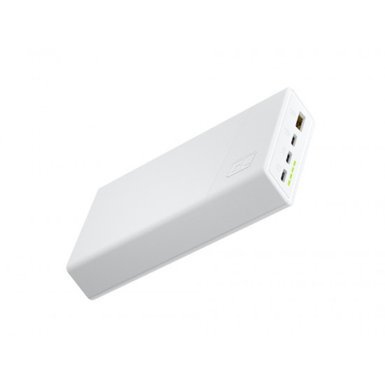 Powerbank PowerPlay 20S Biały 20000mAh 22,5W 3x USB-C 1x USB-A 