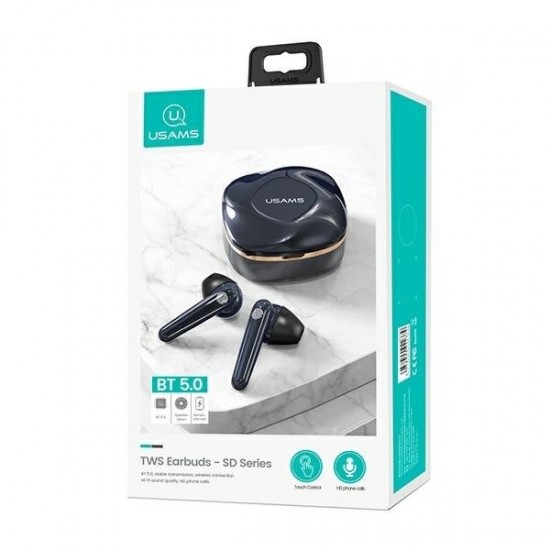 Słuchawki Bluetooth TWS 5.0 SD Series niebieskie BHUSD02 