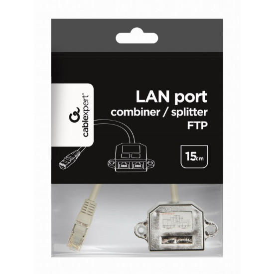 Adapter rozdzielacz LAN RJ-45/2XRJ-45 FTP 